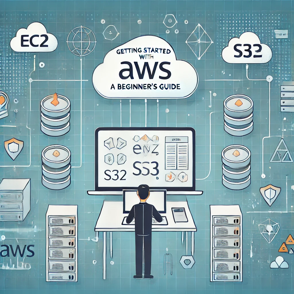 AWS cloud computing concept